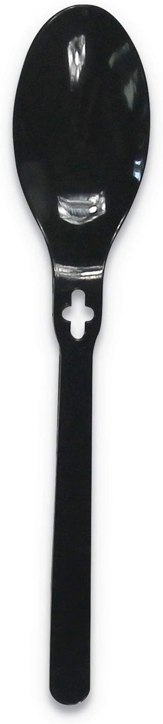 WeGo Spoon Wego Polystyrene, Spoon, Black, 1000/carton
