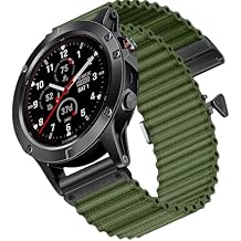 Ocean Ultra Trail Band 22mm Designed for Garmin Fenix 8 & 7 Series, Quickfit 22 Watch Nylon Bands for Forerunner 965/945/Approach S70
