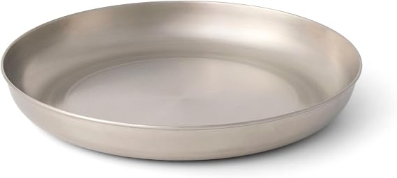 Sea to Summit Detour Stainless Steel Camp Plate, Beluga Black