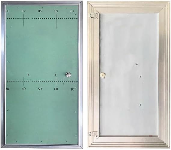 Drywall Access Panel with Round Door Knob Metal Frame, Walls Electrical and Water Pipe Systems Access Door, Intended f Camper, Kitchens(600x1500mm/24x59in)