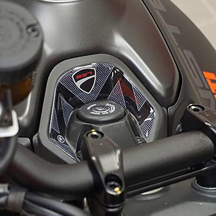 labelbike - 3D Sticker Motorcycle Ignition Key Zone Protection and Decoration in Resin Compatible with Ducati Monster 937 2021-2024
