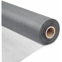 Fiberglass Window Screen Roll 48 x 100 Easy to Use Grey Replacement Window Screens for House Windows or Door