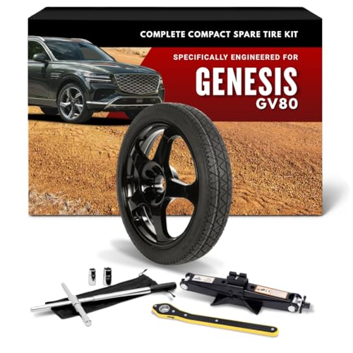 Modern Spare Complete Compact Spare Tire Kit Without Carrying Case - Fits 2020-2026 Genesis GV80
