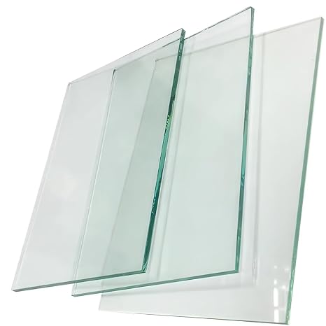 Custom Glass Cut to Size 1/8" 5/32" 3/16" 1/4" 3/8" Thickness for Tabletop, Shelves, Doors, Windows - Strong Tempered Glass - Clear White