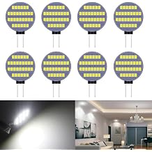 8-Pack G4 LED Bulbs 2016-30SMD Bright White Color RV Camper Replacement Dome Light Reading Light Landscape Light (Use For DC12V)