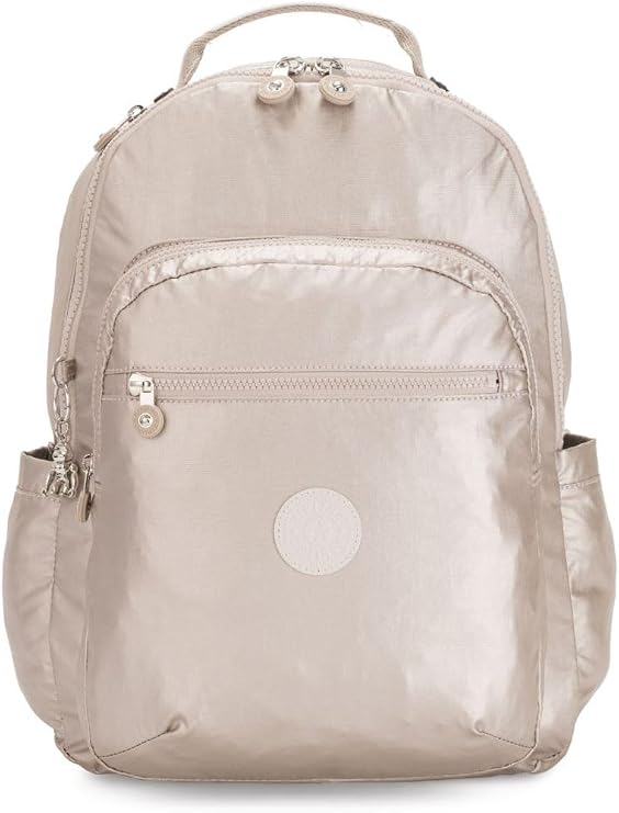 Kipling Women's Seoul Laptop Backpack / Rucksack Metallic Glow