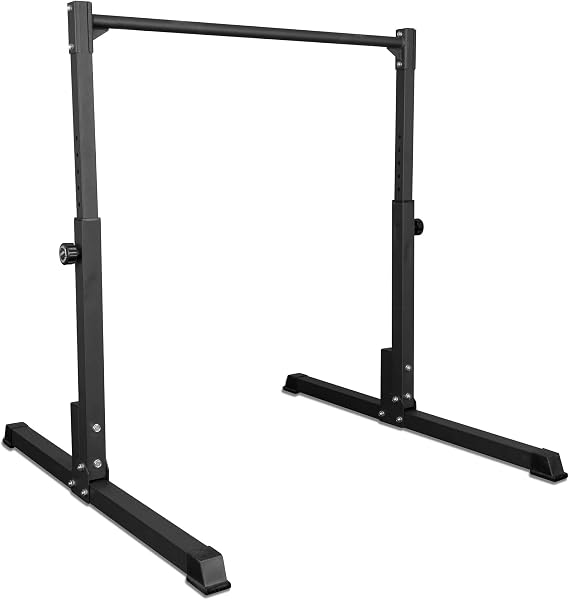 Gravity Fitness Calisthenics Static Bar for Home Gym Strength Training, Adjustable Height Front Lever Bar with Non-Slip Feet, Powder-Coated Grip for Bodyweight & Calisthenics Workouts