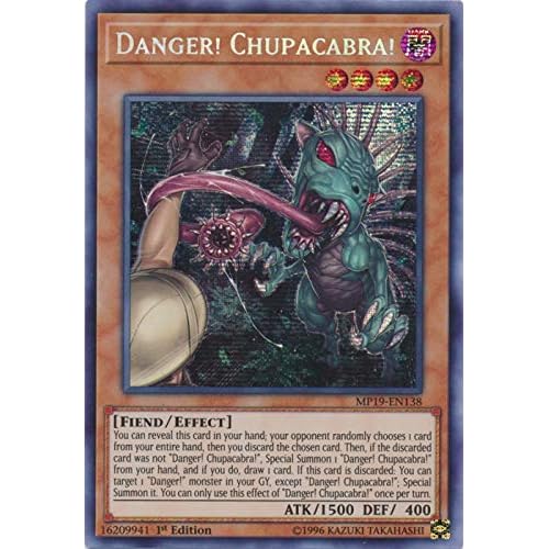 Yu-Gi-Oh! - Danger! Chupacabra! - MP19-EN138 - Prismatic Secret Rare - 1st Edition - 2019 Gold Sarcophagus Tin Mega Pack