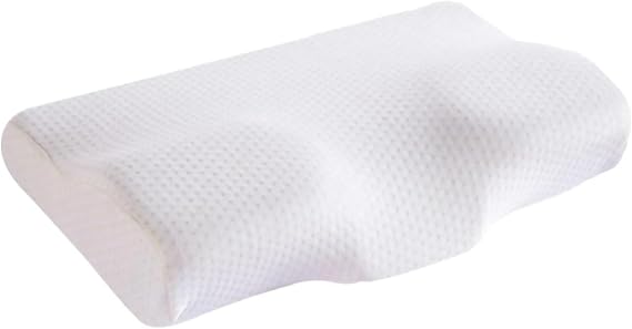 Memory Foam Bed Orthopedic Pillow Neck Protection Slow Rebound Memory Pillow Butterfly Shaped For Side, Back, And Stomach Sleepers