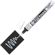 Sakura of America Products - Paint Marker, Med. Point, Water/Fade Proof, Nontoxic, White - Sold as 1 EA - Paint marker writes on glass, wood, porcelain, plastic, paper and metal. Ideal for