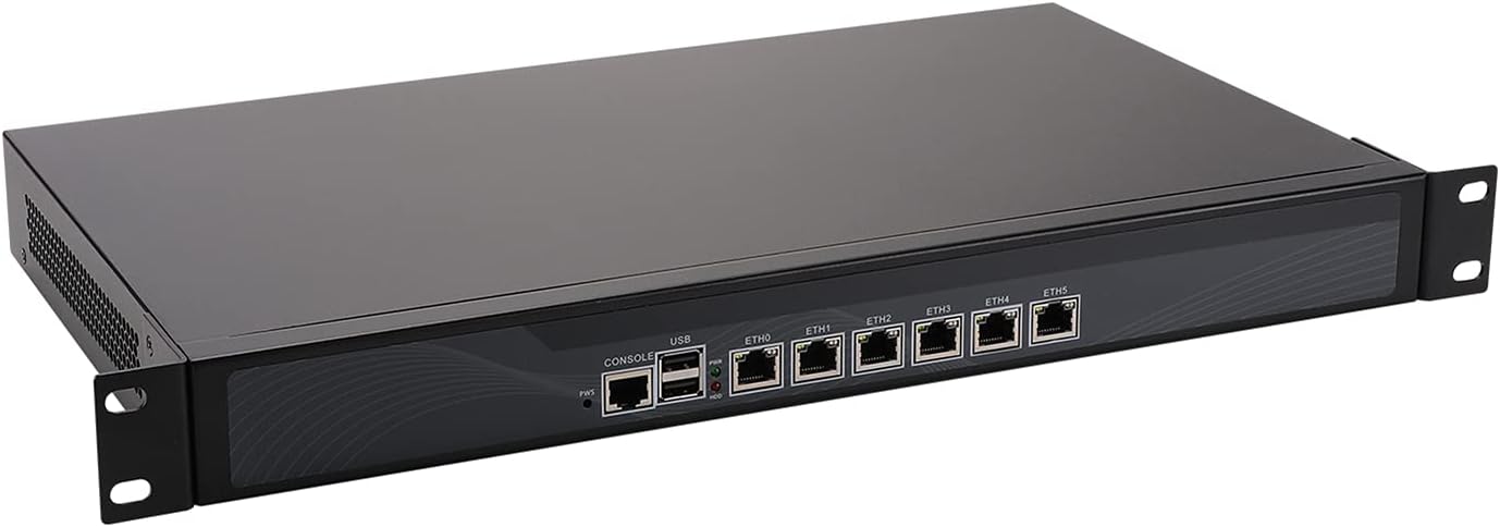 Firewall, VPN, 1U 19 Inch Rackmount, OPNsense, Network Appliance, B75 with Intel I7 3770, RS09, AES-NI6 Intel Gigabit Lan2USBCOMVGABypass, 8G RAM64G SSD