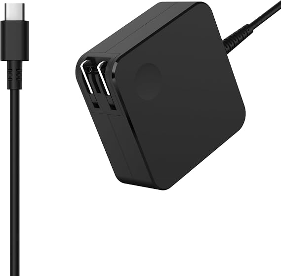 Charger 65w, Compatible with Laptop USB-C AC Adapter Type-C for Lenovo/Chromebook/Dell/Lenovo/Dynabook/HP/ThinkPad/IdeaPad/Latitude/Pavilion