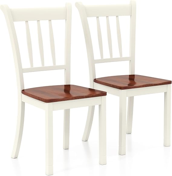KOTEK Solid Wood Dining Chairs Set of 2