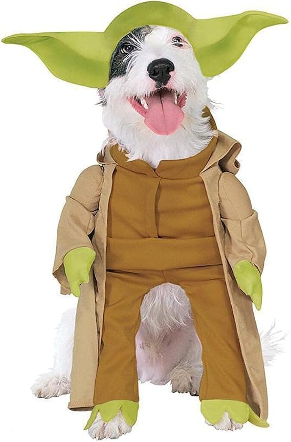 Rubie's Star Wars Collection Pet Costume, Yoda with Plush Arms, Small, Multicolor (887893)