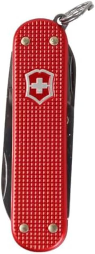 Victorinox, Çakı, Küçük, Klasik SD Alox, 58 mm, Tatlı Berry (5 Fonksiyonlu, Bıçak, Tırnak Törpüsü, 2.5 mm Tornavida, Makas)