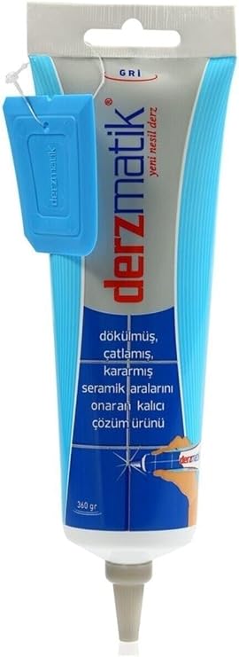 Derzmatik-Gri Renk Gaga Uçlu Fayans Mermer Seramik Derz Dolgusu