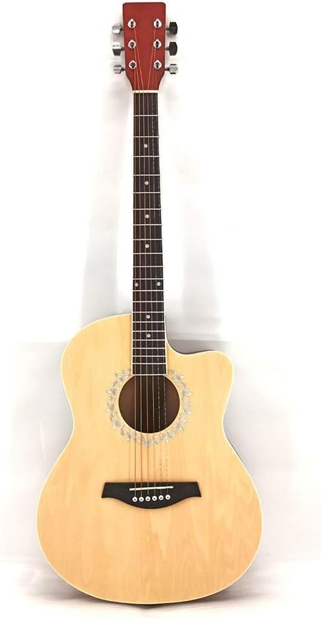 Acoustic Guitar Student Folk Acoustic Guitar Mat 40 Bright All Tochi Beginner Guitar Introduces Classic Guitar Color: Natural, Size: 40 inches