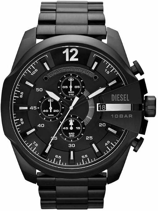 Diesel Mega Chief Watch for Men, Chronograph Men's Watch