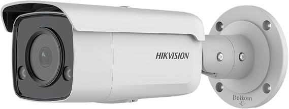 Hikvision - Outdoor PoE IP Camera Bullet 4MP 4mm ColorVu Hikvision AcuSense White Led Deep Learning - DS-2CD2T47G2-L(4mm)