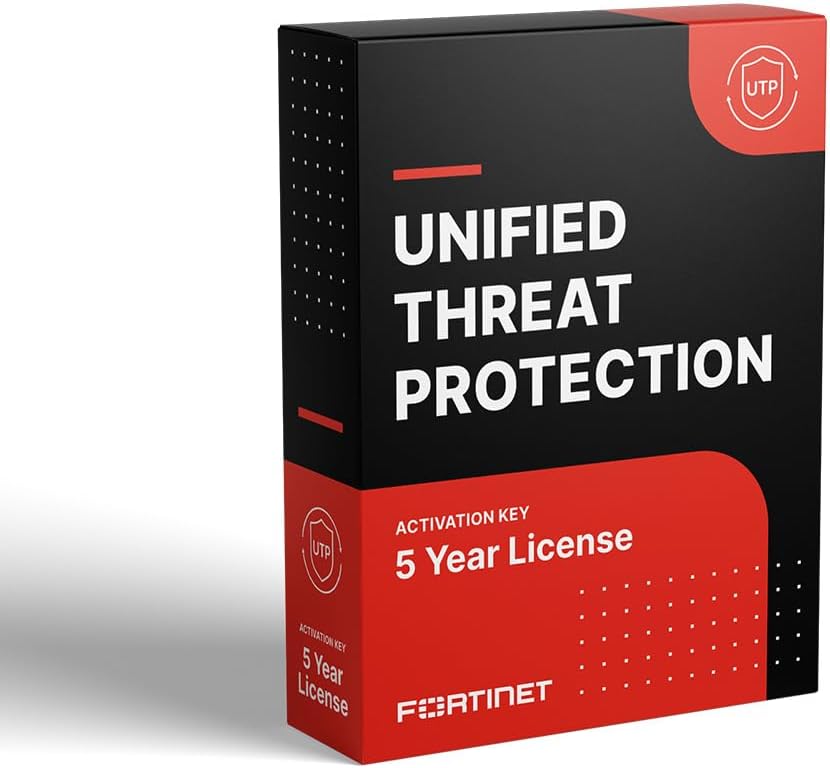 Fortinet FortiGuard 5 Year Unified Threat Protection for FortiGate-80F FC-10-0080F-950-02-60 | IPS, Advanced Malware Protection, App. Control, URLDNS Filtering & FortiCare Premium