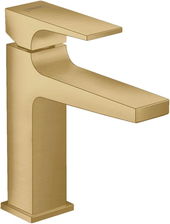 hansgrohe Metropol Modern 1-Handle 1-Hole 7-inch Tall Bathroom Sink Faucet in Brushed Gold Optic, 32506251