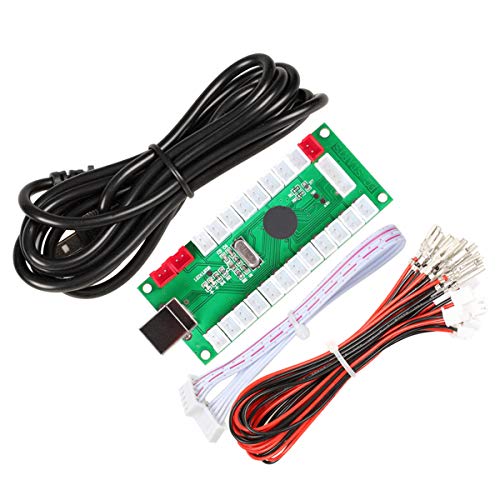 EG STARTS Zero Delay USB Encoder To PC Games Controllers For Arcade Joystick Sanwa DIY Kits Parts Mame Games 5Pin  2.8mm Cables