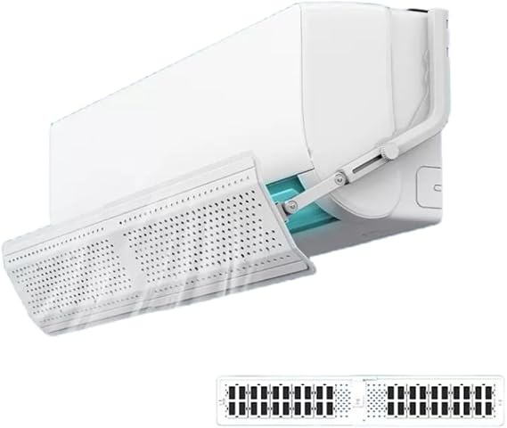 Adjustable AC Air Flow Deflector, Air Conditioner Deflector, Mini Split Vent Deflector, Anti-Direct Blowing Shield for Wall-Mounted Air Conditioners