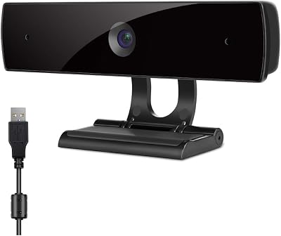 Webcam with Microphone,HD 1080P Webcam USB Computer Camera for Live Streaming Webcam,110 Degrees Wide-Angle 30fps for Laptop, Desktop, Conferencing, Video Chatting