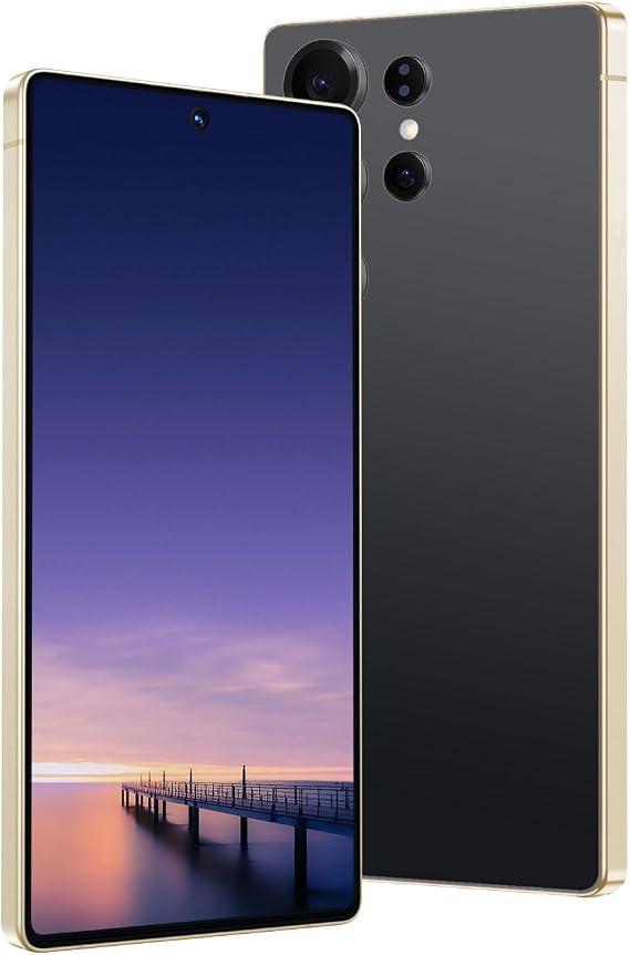Unlock Phone 6.56 Inch Screen 2GB RAM + 64GB ROM Front and Rear Cameras Supports 3G Network 4-Core High-Speed Chip Android Phone (Black)