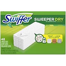 Swiffer Sweeper Dry Sweeping Pad Multi Surface Refills, Unscented, 48 Count