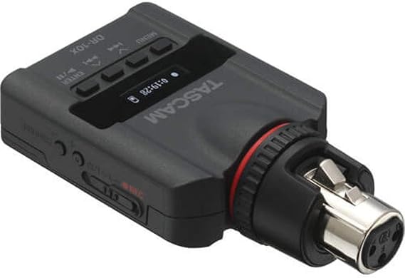 TASCAM Plug-On Micro Linear PCM Digital Recorder for XLR Microphones, Black (DR-10X)