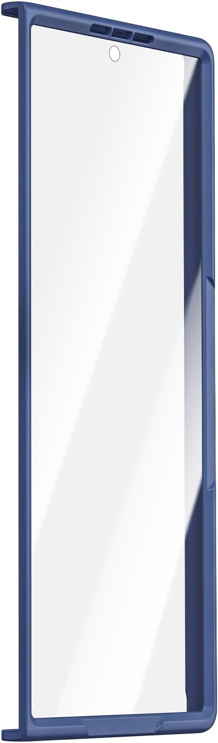 Caka for Galaxy Z Fold 6 Front Frame with Built-in Screen Protector Blue