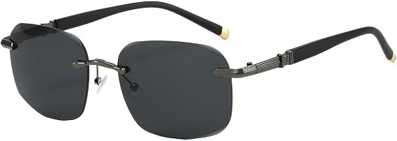 Sunglasses Frameless Square Sunglasses For Men Driving And Fishing Sun Protection Sunglasses For Women