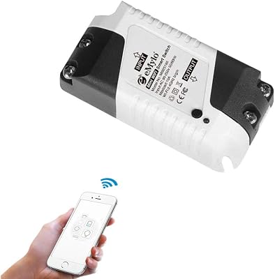 eMylo Mini Smart WiFi Switch Wireless Relay Light Switch AC 220V Smart Life App Remote Control Timer Home Automation for Alexa Echo Google Home Support iOS Android 1 Pack