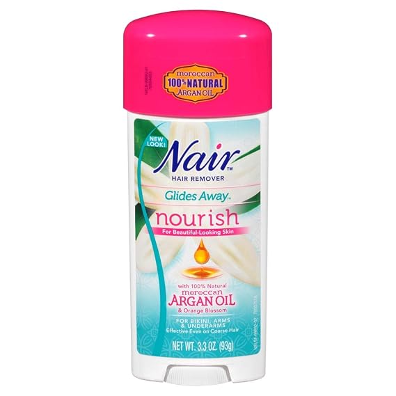 Nair Bikini Cream Glides, 16.5 Ounce, 4 Pack - Hair Removal Cream for Bikini Line, Effective on Coarse Hair, 100% Natural, Unisex