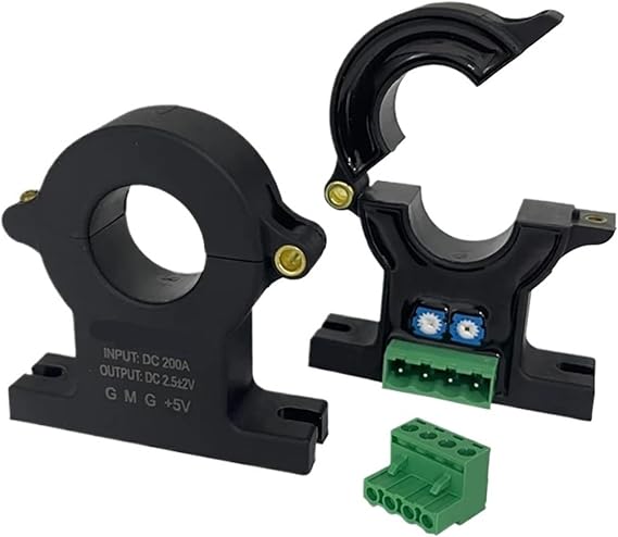 Hall Current Transducer DC 50A 100A 200A 300A 400A Out DC 2.5V2V ct Transformer Hall Effect Current Sensor Split Core(200A)