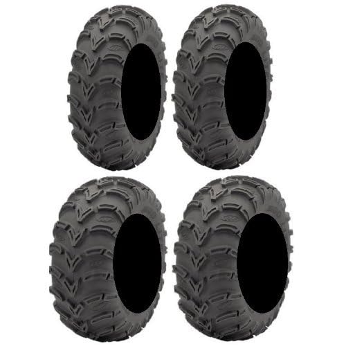 Full set of ITP Mud Lite 6ply 25x8-12 and 25x11-10 ATV Tires 4