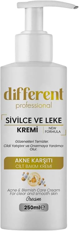 ORBIFRESH Yüz Kremi, Sivilce ve Akne Karşıtı, Siyah Nokta ve Leke Giderici, Tüm Cilt Tipleri İçin, Paraben ve Silikon İçermez, 250 ML
