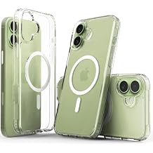 [SARARMAZ] iPhone 17 ile uyumlu Crystal Clear Mika Mag-Safe Emici Şeffaf Kılıf (Şeffaf Magsafe Mika Sararmaz, iPhone 17)