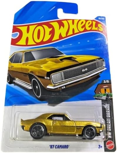 Hot Wheels '67 Camaro [Gold] Dream Garage 3/5, 56/250, 1:64 Scale Diecast Toy Vehicle