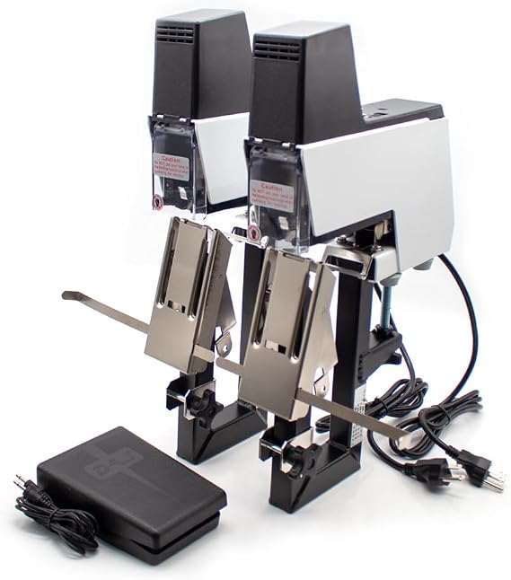 iDili Dual Head Rapid 106 Stapler Flat & Saddle Stitch Binding Machine 110V 60HZ