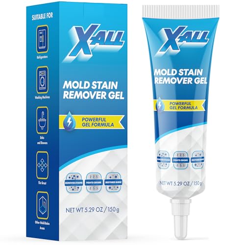 X-ALL Mold Stain Remover - Heavy Duty Mold Stain Cleaner for Bathroom Grout, Tile, Shower, Washing Machine Seal - 150g