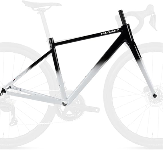 700C Gravel Road Bike Frameset 41cm/44cm/47cm/50cm Aluminum Alloy Disc Brake Frame with Carbon Fibre Fork Thru Axle 100/142mm