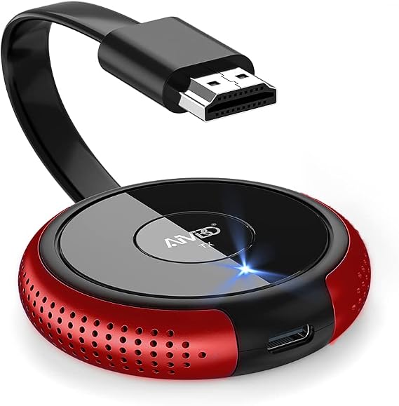 AIMIBO Wireless HDMI Transmitter TX Red - 1 Receiver to 8 Transmitter, Best for Meeting Room
