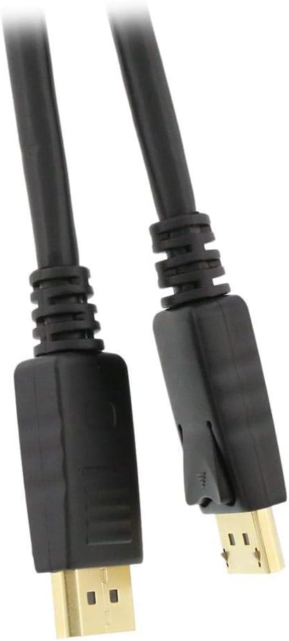 DP-6-MM-2P 6 ft. (2-Pack) DisplayPort to DisplayPort Cable 6 Feet, Gold Plated DP to DP Cable Support 4K Resolution, Black
