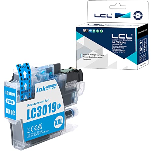 LCL Compatible Ink Cartridge Replacement for Brother LC3019 LC3017 XXL LC3017C LC3019C High Yield MFC-J5330DW J6530DW J6930DW J6730DW MFC-J5335DW MFC-J5730DW 1-Pack Cyan