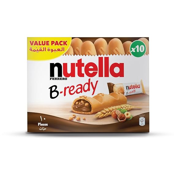 Nutella B-Ready Hazelnut Chocolate Biscuits, Pack of 10