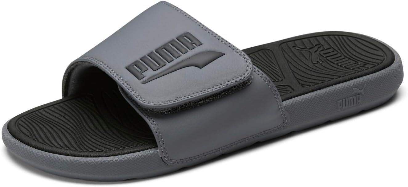 PUMA mens Cool Cat 2.0 Hook and Loop Slide Sandals