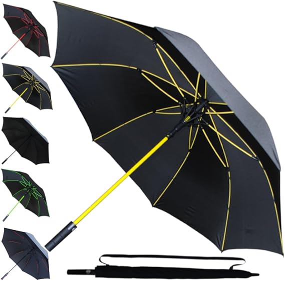 StormDefender Jumbo - Golf Umbrella Windproof - Strong Umbrella Large Big