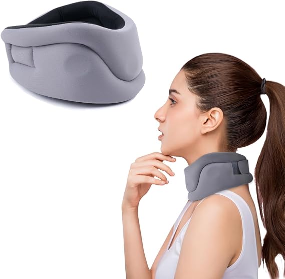 ACWOO Neck Brace, Soft Foam Cervical Collar for Sleeping, Neck Support Brace for Neck Pain Relief, Wraps Keep Vertebrae Stable and Aligned for Relief of Cervical Spine Pressure for Women & Men